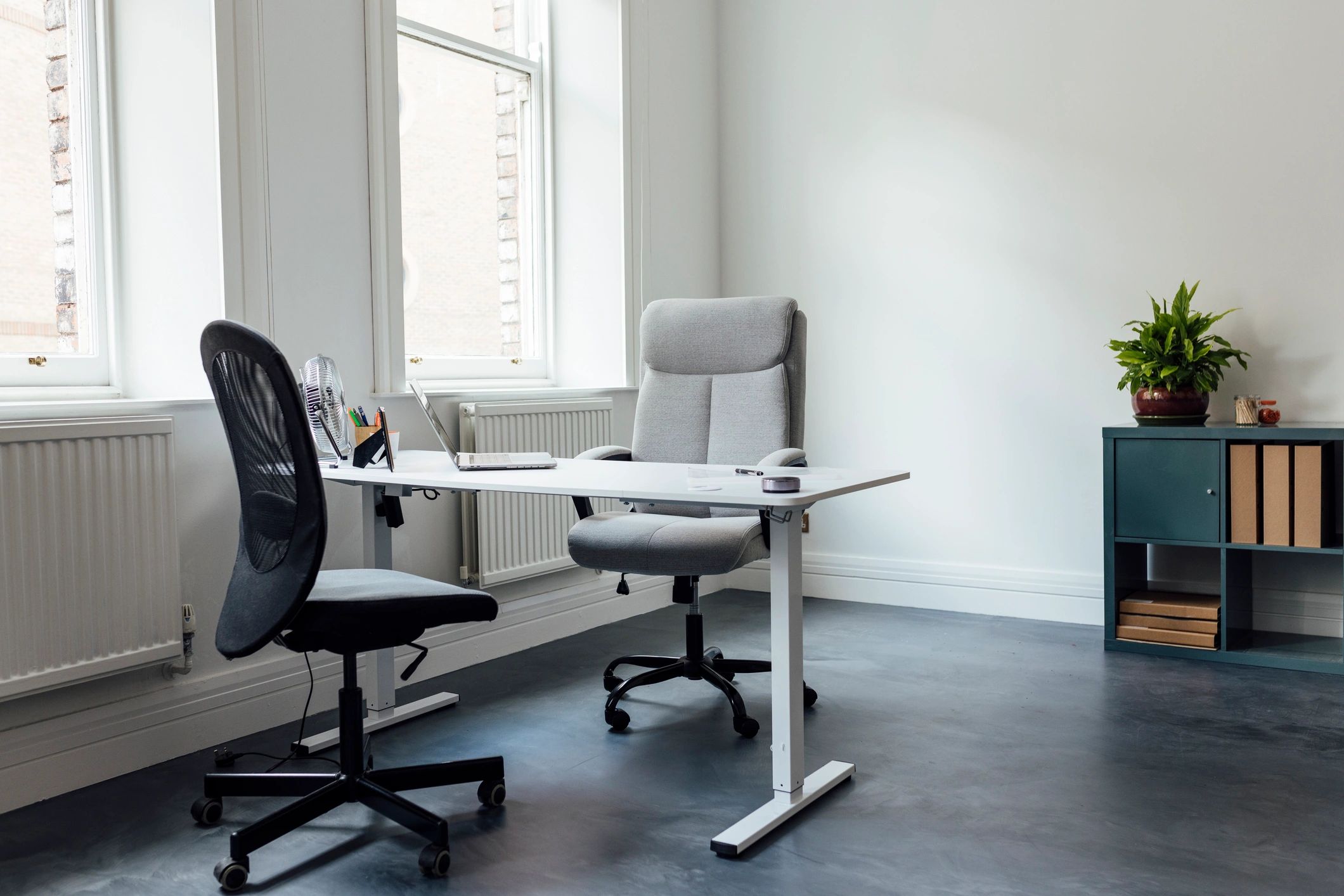 Calm counseling office interior