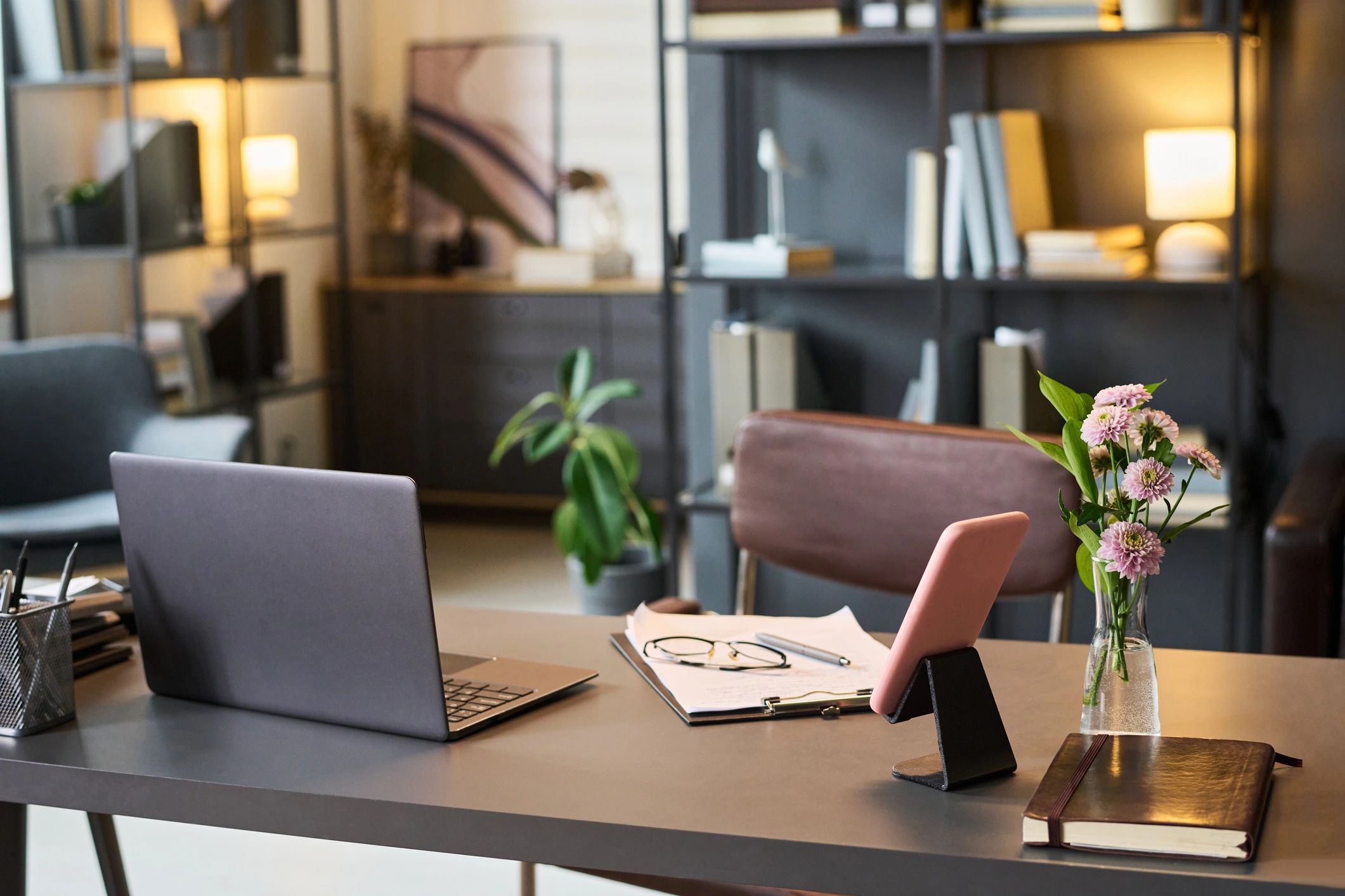 Welcoming counseling office workspace